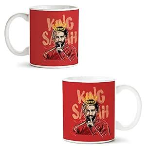 Buy Motivate Box Ceramic King Saah Design Printed Coffee Mugs, 325 Ml ...