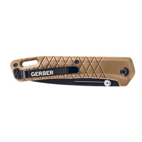 GERBER folding Knife ZILCH COYOTE BROWN | Army surplus MILITARY RANGE