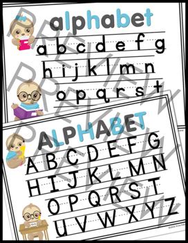 Alphabet Trace Sheets & Posters by AnnaFalcone | TPT