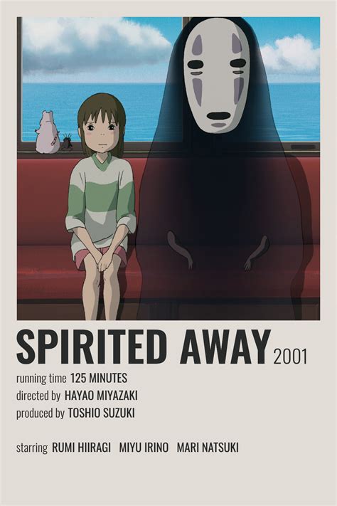 𝘀𝗽𝗶𝗿𝗶𝘁𝗲𝗱 𝗮𝘄𝗮𝘆 𝗽𝗼𝘀𝘁𝗲𝗿 | Film posters minimalist, Movie posters ...
