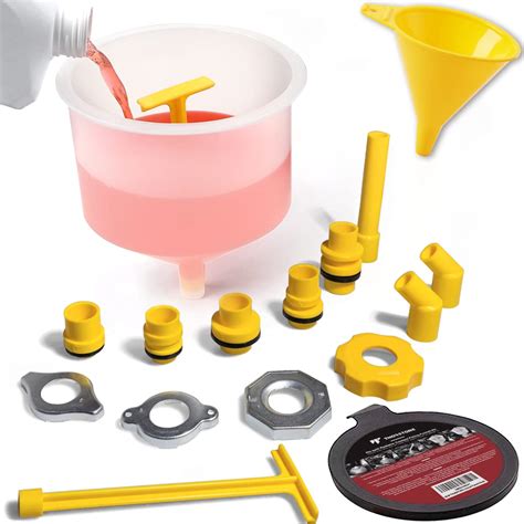 Snapklik.com : Thorstone No-Spill Coolant Funnel Kit, 16-Piece ...