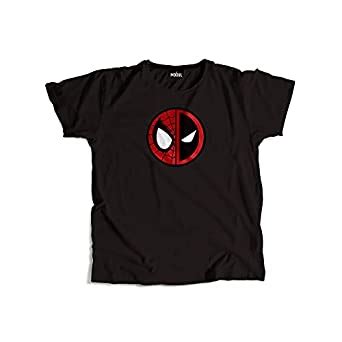 Buy Mogul Spideypool Unisex Round Neck Tee Black XL at Amazon.in