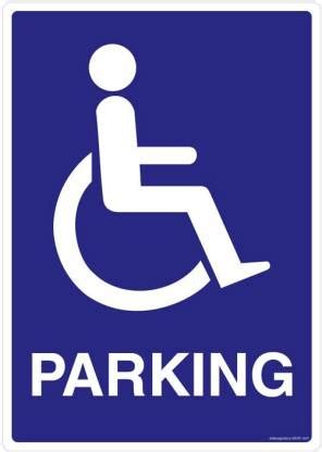 Safety Sign Store Parking For Disabled Emergency Sign Price in India ...