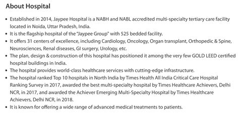 INTERNATIONAL MEDICARE SERVICES | Hospitals