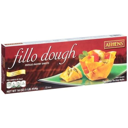 Athens® Phyllo Pastry Sheets Fillo Dough 16 oz. Box - Walmart.com