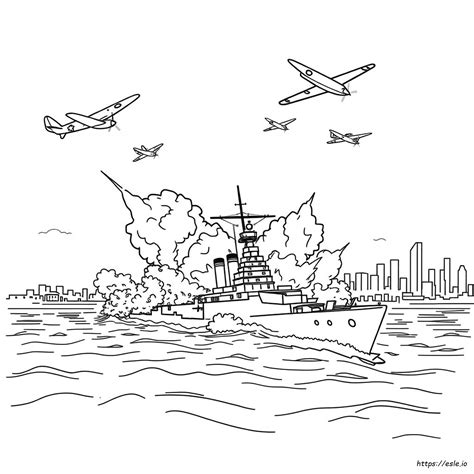 Imágenes Para Colorear Del Ataque A Pearl Harbor