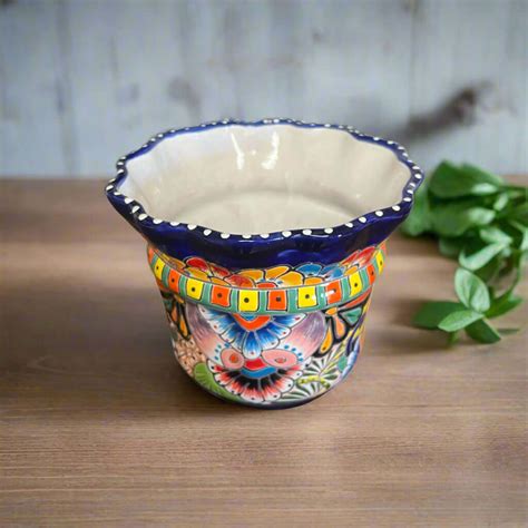 Handmade Mexican Pots | Clay Talavera Flower Planters