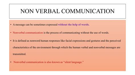 VERBAL AND NON VERBAL COMMUNICATION- VERBAL COMMUNICATION DEFINITION ...