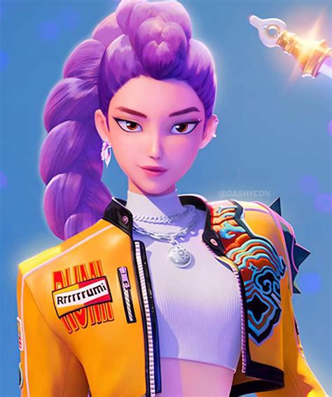 Arden Cho Rumi KPop Demon Hunters Yellow Leather Jacket