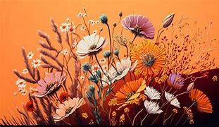 Image result for Bright Wild Flowers Illustrations