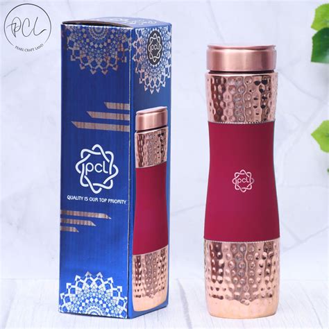 Pure Copper Silk Finished Water Bottle – PEARL CRAFTLAND