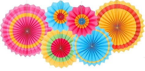 Buy GI9IUS Paper Hanging Fans Decoration for Birthday Decoration Items ...