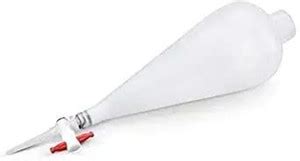 Pasco Separating Funnel Polypropylene Stopcock PTFE Plug Leak-Proof ...