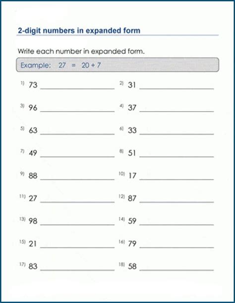 Image result for Writing Numbers in Expanded Form Worksheet