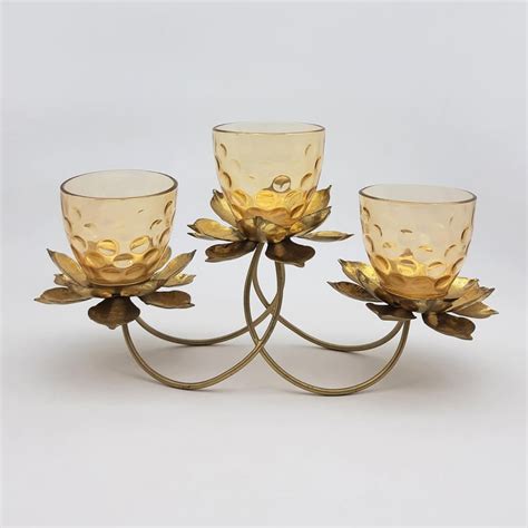 Buy Corsica Glass Lotus Candle Holder from Corsica by Home Centre at ...