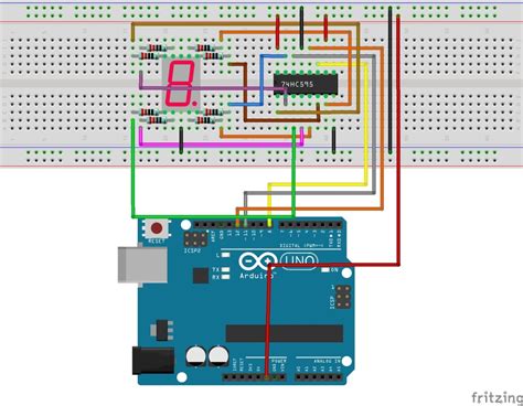 Image result for 74HC595 Arduino