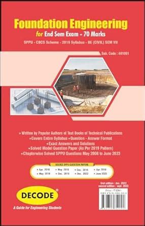 Amazon.in: Buy Foundation Engineering for SPPU 19 Course (BE - SEM VII ...