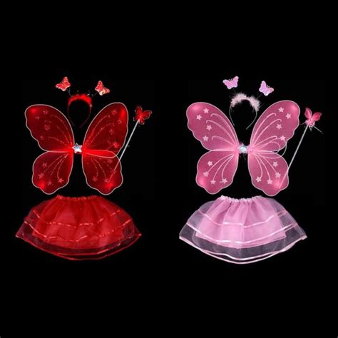 Buy Yinrunx 4pc Fairy Wings Fairy Wings Adult Butterfly Wings Fairy ...