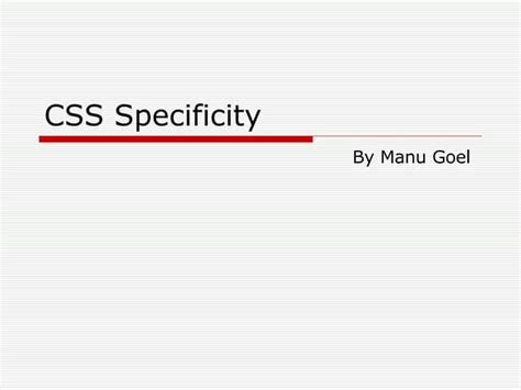 Image result for CSS Specificity