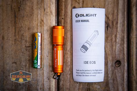 Olight i3E EOS Orange Flashlight Review - ZeroAir Reviews