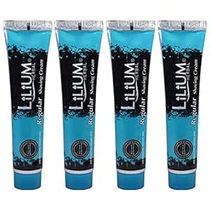 Lilium Herbal Regular Shaving Cream with Tea Tree Oil (120 grams) Pack ...