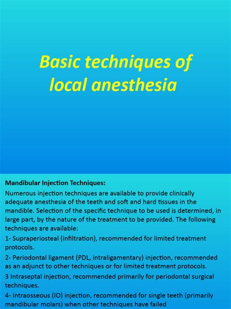 Extraoral Technique of Local Anesthesia 的图像结果