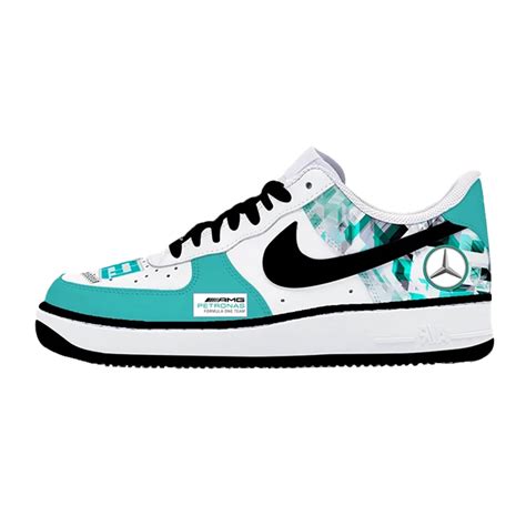 Mercedes F1 - Custom Nike Airforce – KKix Custom Sneakers