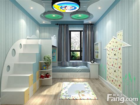 现代简欧式儿童房榻榻米loft卧室3d模型下载-【集简空间】「每日更新」