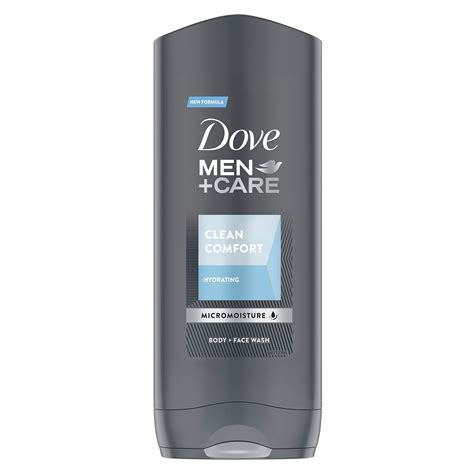 Dove Men+Care Clean Comfort Body Wash 400ml - Hydrating Shower Gel for ...