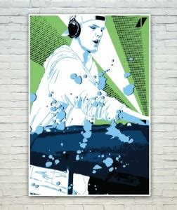 Posterskart DJ Avicii Graphic Art Music Poster Paper Print - Art ...
