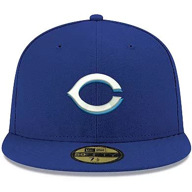 Men's New Era Royal Cincinnati Reds White Logo 59FIFTY Fitted Hat