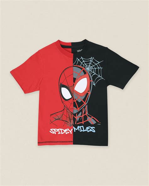 Spiderman Printed Regular Fit Tshirt For Boys – Kidsville