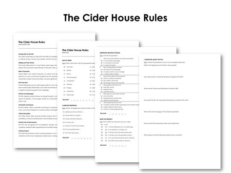 The Movie "The Cider House Rules" | Made By Teachers