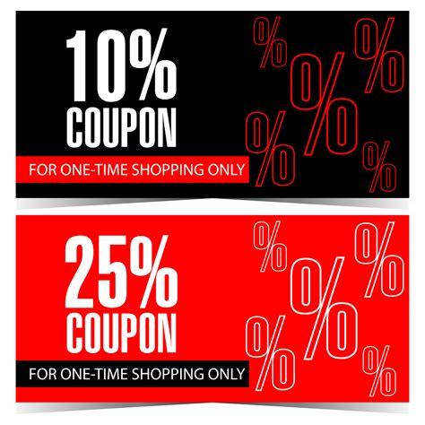 Discount coupon design template. Vector illustration of gift coupon ...