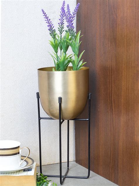 Indoor Table Planter With Stand for Flower Pots, Decorative Lights for ...