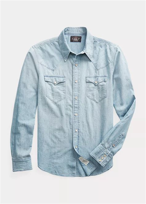 Polo Chambray Shirt Men