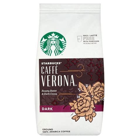 Starbucks Cafe Verona Roasty Sweet & Dark Cocoa Ground 100% Arabica ...