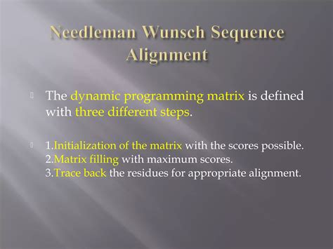 Needleman-Wunsch Tutorial 的图像结果