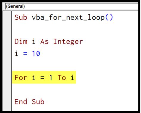 For Loop VB 的图像结果