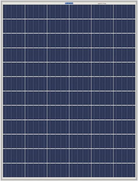 Luminous BIS Certified Polycrystalline 330 Watt Solar Panel for Home ...