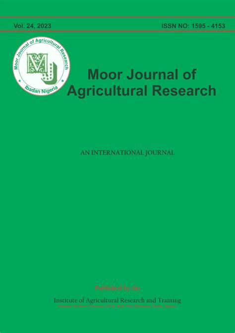 Moor Journal of Agricultural Research