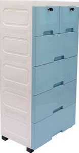 The Tickle Toe T3-CD0612BB-R Plastic Free Standing Chest of Drawers ...