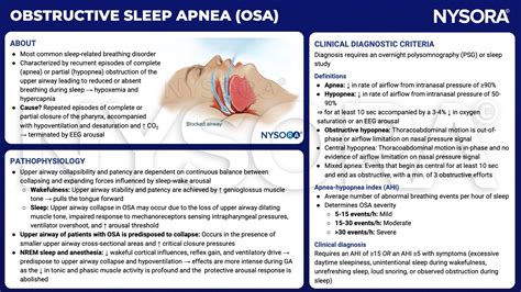 Obstructive sleep apnea - NYSORA