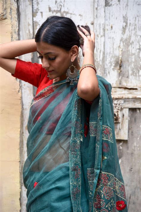 Evergreen Kota cotton embroidery Kota saree - Bagh - Togor – Kaisori