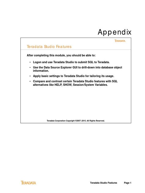 How to Use Teradata Studio 的图像结果