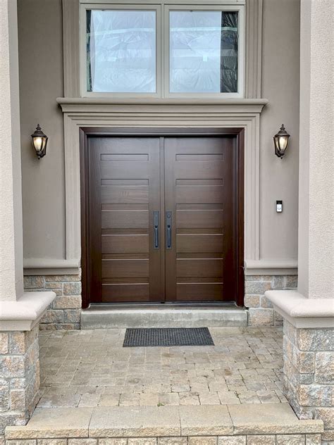 Double Entry Doors | Canadian-Made Custom Solid Wood Doors – Amberwood ...