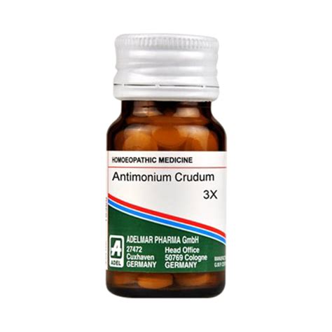 Buy ADEL Antimonium Crudum Trituration Tablet 3X at best price ...