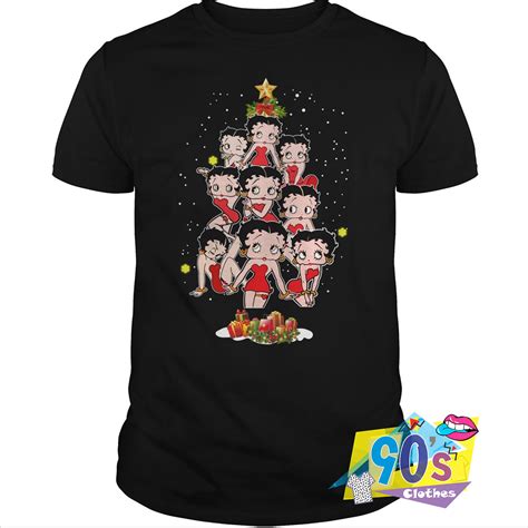 Christmas Tree Betty Boop T shirt On Sale - 90sclothes.com