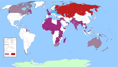 Map Of The World 1944 - Printable Maps Online