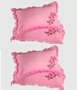 Buy Wonder Decor Embroidered Cotton Pillow Cover Switzerland Cotton ...